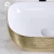 Import Bathroom Color Basin Commercial Gold  Vanity Art Countertop Wash Sinks Ceramic Washbasin from China
