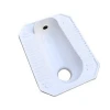 Bathroom product pure white fiberglass frp composite water closet squatting pan Cheap toilet squat pans