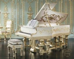 Beat selling 14*14cm Italy booklet gold leaf decor for musical instrument like guitar Saxophone tuba and so on decoration