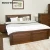 Bed set wood base design home furniture