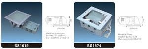 Best price 2x26W square metal halide lamp for sale