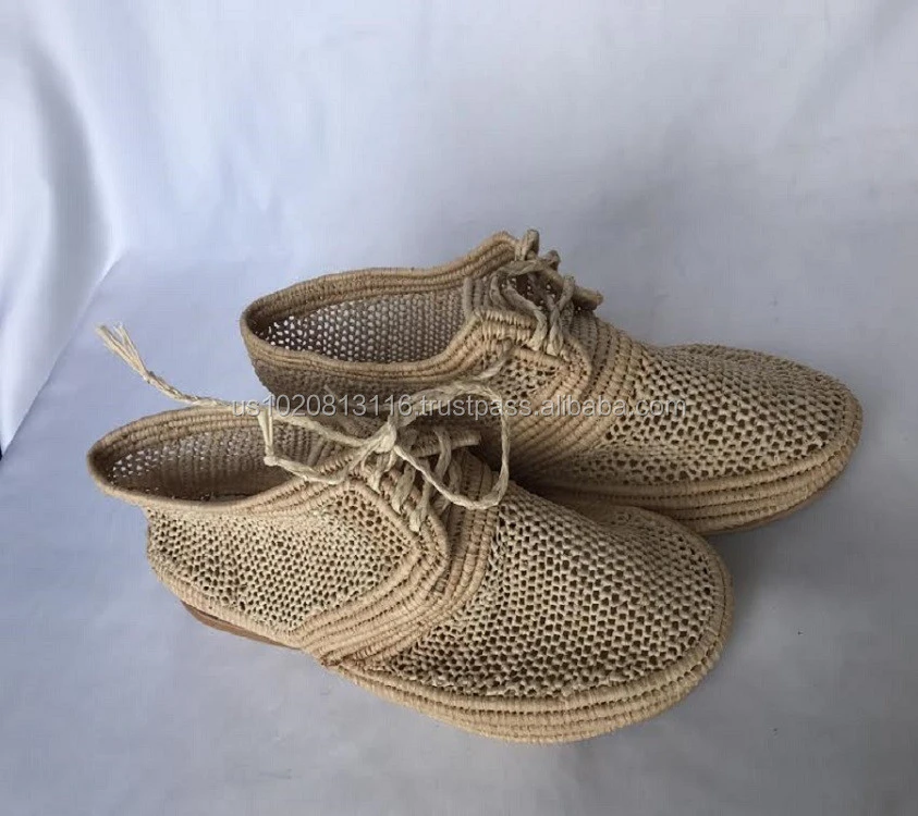Best Quality Moroccan Handmade Raffia Shoes for women and men