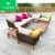 Import Best sell teak wood outdoor furniture dining table set rope garden furniture with 5 years guarantee from China