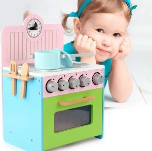 Best selling cooking set Pretend wooden kitchen toy