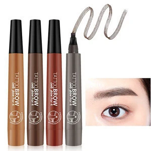 Best Selling Makeup Fork Tip Liquid Eyebrow Makeup Your Own Private Label Custom Eyebrow Pencil