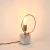 Import best selling Modern metal lamp holder with marble base marble table lamp lamp for desks hotel bedroom table light for bedroom from China