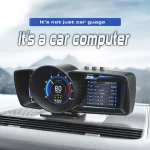 BESTJOY Automotive HUD Head Up Display Car Navigation OBD+GPS Smart Gauge A601