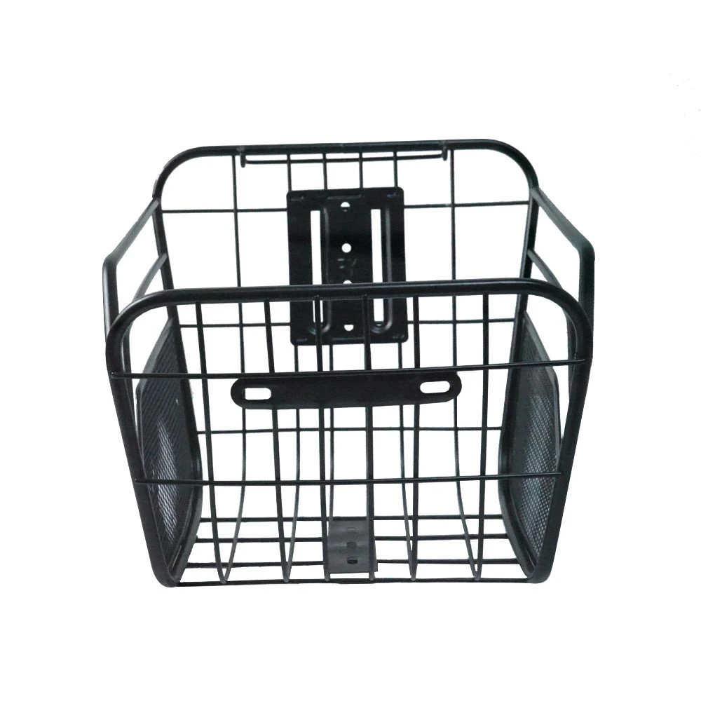 Bicycle Basket Flip-over Bike Front Basket Hanging Bike Storage Container Basket Cargo with Cover for Cycling