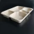 Import biodegradable disposable wheat straw fiber 5 compartments tray take-out box from China