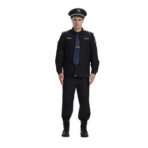 Black security guard suit wholesale security guards uniform black