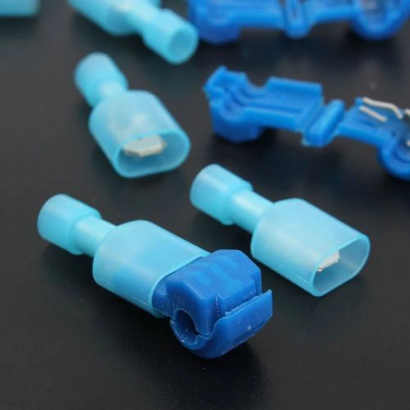 Blue color 16-14AWG T-Tap T-2 Quick Splice Lock Wire Connectors Electrical Terminals Set