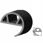 boat rubber strip for boat edge protective bumper