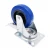 Import bolt hole threaded stem Swivel Top Plate Blue Rubber Wheel Casters from China