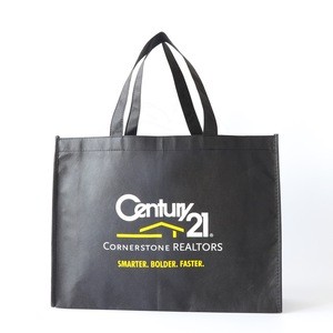Brand Promotion Custom Printed Reusable Tote Bags Eco Non Woven Shopping Bags