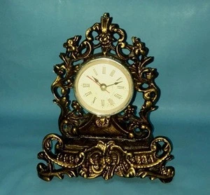 Brass Antique Old Style Table clock