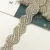 Import Bridal beaded Rhinestone crystal applique trim gold iron on for wedding dresses belt from China