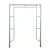 Import building outside safe way galvanized main frame ladder frame scaffolding from China