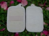 C006 Wholesale 10*15cm natural loofah sponge pad scrubber for bath