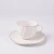 Import Cafe espresso dishwasher safe logo oem white 4oz white porcelain ceramic small coffee cup and saucer set from China