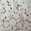 calacatta gold bubble round marble mosaic tile