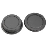 Camera Body cap + Rear Lens Cap Hood Protector for Canon 1000D 500D 550D 600D EF EF-S Rebel T1i eos Camera