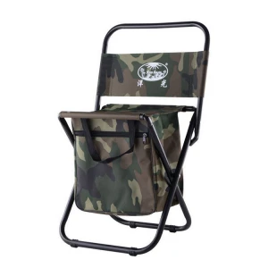 Camping Beach Large Folding Camouflage Fishing Chair with Cooler Bag