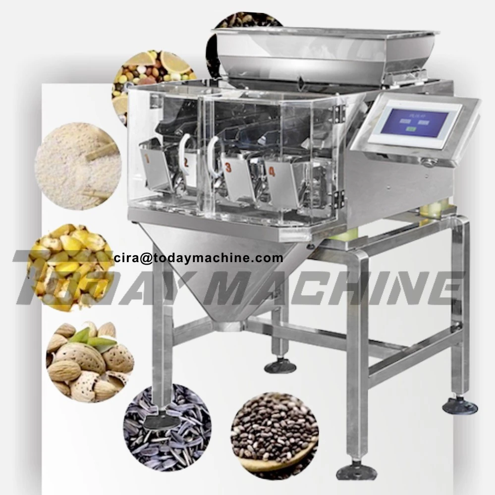 Candy auto bag making packing machine 10 multihead weigher calf weigh scale button load weight sensors