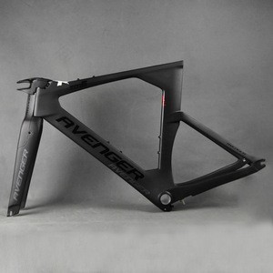 carbon bike frame fork seat post stem triathlon handlebar complete set tt avenger bike bicycle time trial bike TM6