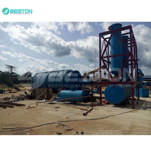 Carbon black from waste tyre pyrolysis machine with high-temperature processing
