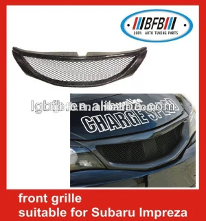 Carbon fiber car grill auto Mesh Grill fit for Impreza 10 front grille