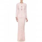 Casual Dresses Wedding Dress Basic Lace Kebaya Islamic Elegant Popular Top Skirt Muslim Clothing