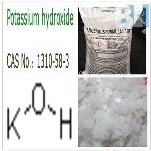 Caustic potash potash production of raw materials (such as potassium permanganate potassium carbonate) 90% Potassium hydroxide