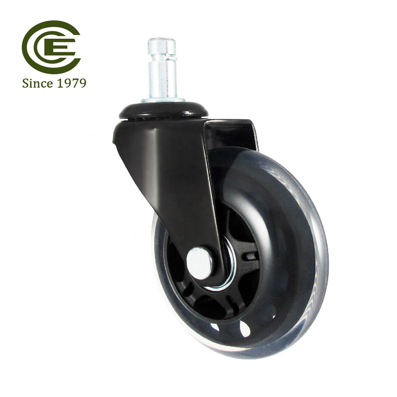 CCE Caster 2019 New Product 3 Inch  PU Silent Bearings Furniture Wheels Caster