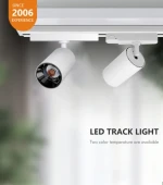 CE RoHS Certificated Black White Showroom Retail Store Art Gallery 20W LED Track Light