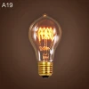 CE RoHS edison decorative  a19 A60 E27 b22 indoor pendant light clear bulb incandescent