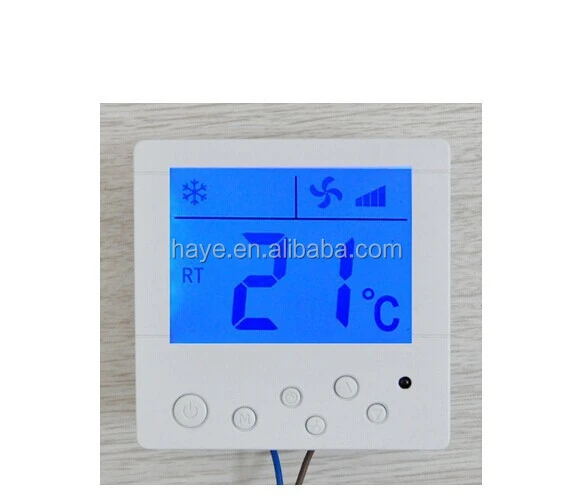central air conditioner lcd thermostat ventilation fan coil temperature controller temperature control switch