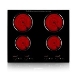 Ceramic cooktop Home kitchen appliance 4 burner built in Cooker Black vitro ceramic hob in kitchen appliance