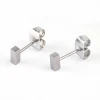 Cheap Body Piercing Jewelry Dainty Mini Bar Stud Earrings Hypoallergenic Women Titanium Cartilage Earrings