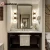 Import Cheap Corner Double American hotel vanity custom bathroom vanities from China