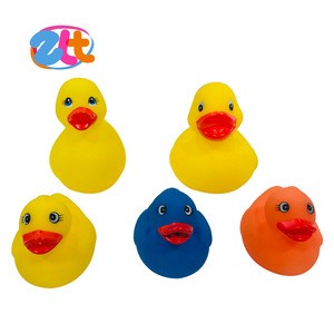 Cheap custom bath toy rubber duck with sound