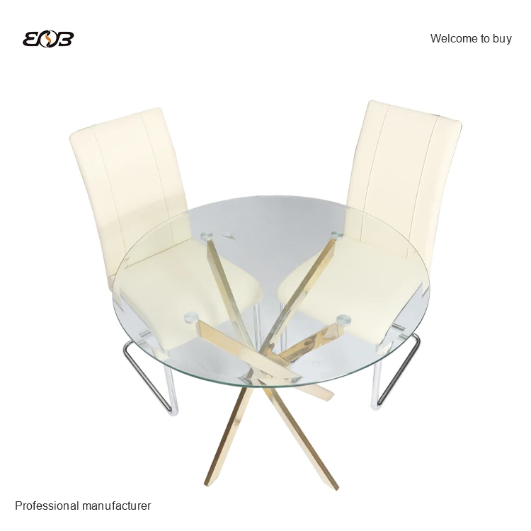 Cheap dinning furniture restaurant modern room glass dining table set