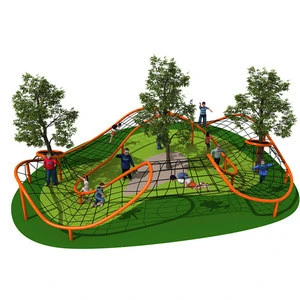 Children outdoor playground kids amusement park games outdoor climbing nets