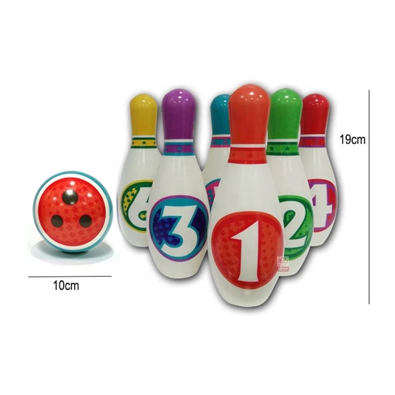 children sport item pu foam colorful bowling set toy with ball