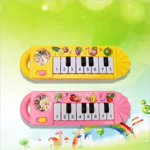Childrens toy electronic organ eight key buttons trumpet fiddle educational toys