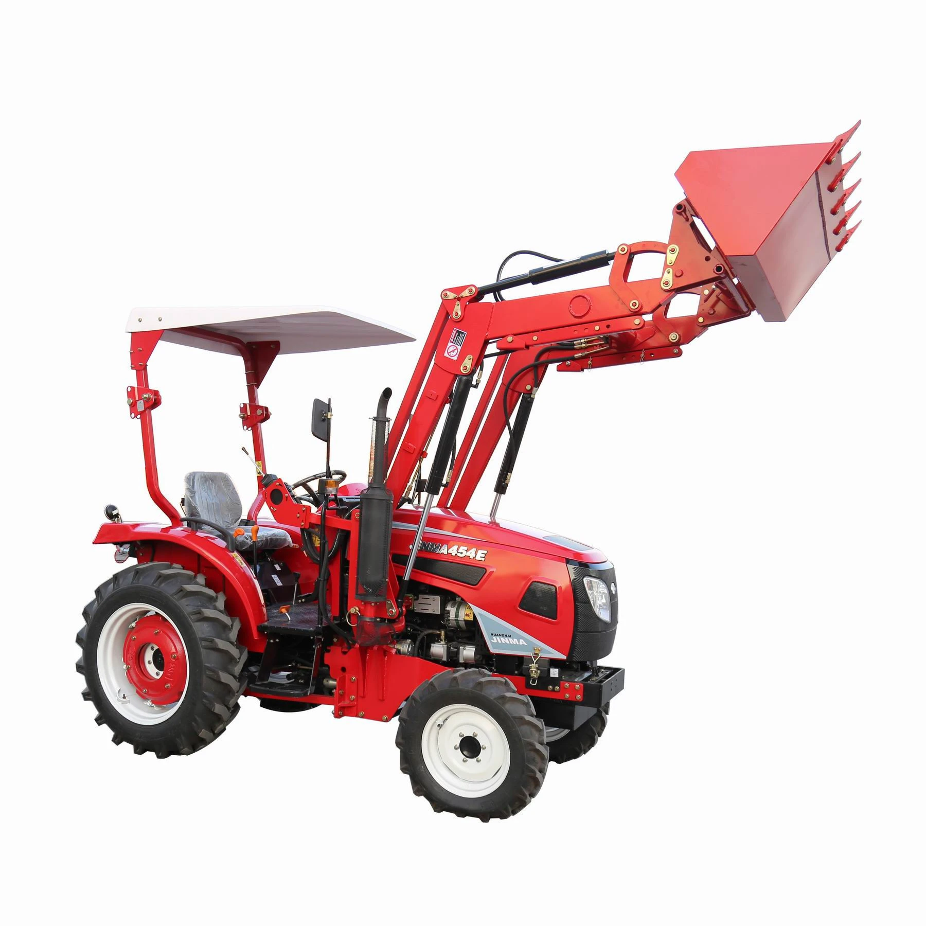 China agricultural machinery jinma 254 454 4x4 mini front end loader farm tractors with EEC for sale in Europe
