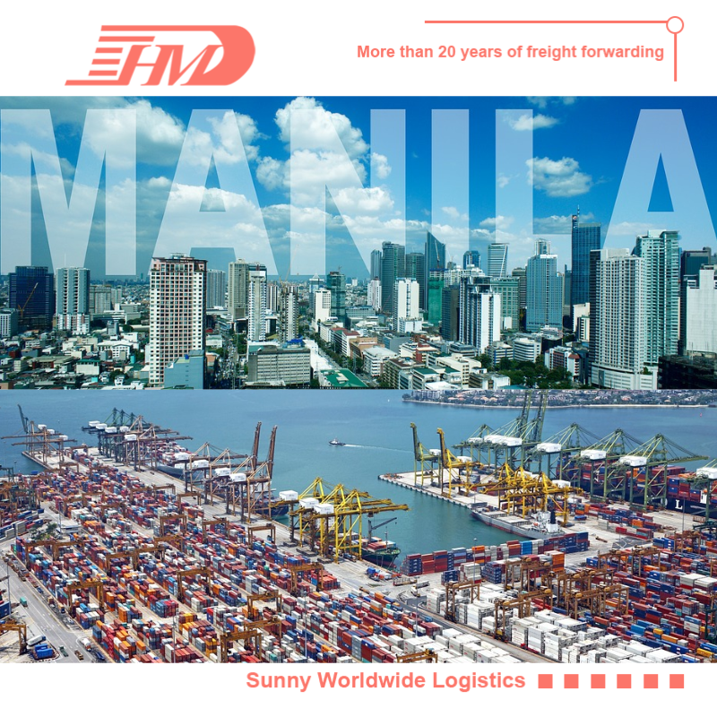 China cargo shipping service  DDU Sea freight forwarder to Manila Philippines