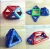 China Manufacturer Free Logo Enlightenment Construction Magnet Toy Colorful Triangle Childs Magnetic Building Blocks