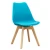 China Modern home furniture Tulip Dining Chair with Beech Legs Plastic Dining Chair Price for Sale