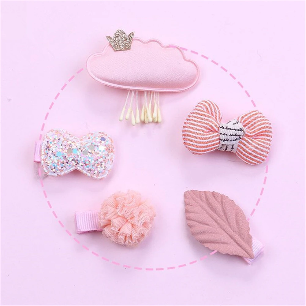 China Suppliers Baby Girls Toddler Hair Clips Bows Tie Hair Band Accessories Set