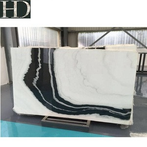Buy Chinese Polished Panda White Marble Slabs Natural Stone With Black ...